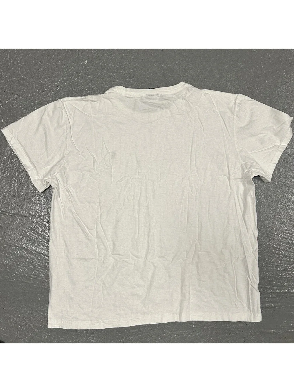 VINTAGE Polo Ralph Lauren Logo Cotton Plain White T-Shirt Size XL